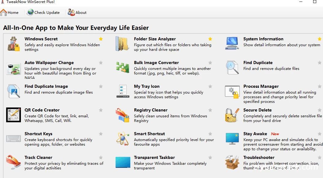TweakNow WinSecret Plus! 5.6.6 便携版 - 系统优化工具插图-资源栈